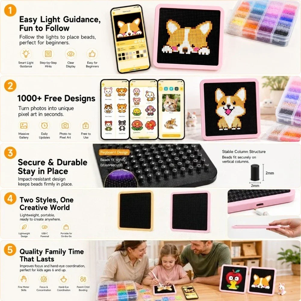 LED Smart Fuse Bead Pegboard,  - đánh giá và giá Art Craft Material