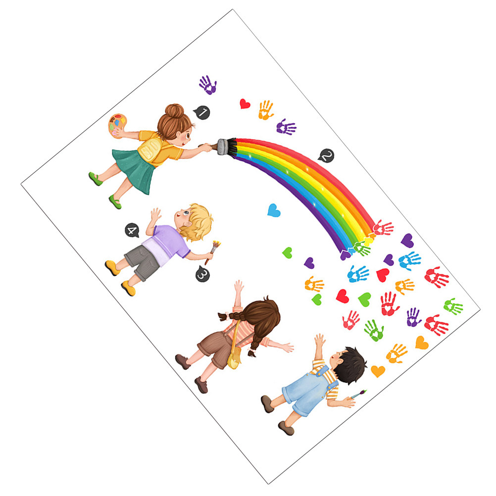 DIY Self Rainbow Rainbow Wall  - đánh giá và giá Art And Craft For Nursery