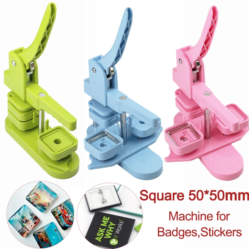 50x50mm Square Badge Button Ma - đánh giá và giá Art Craft Magnet