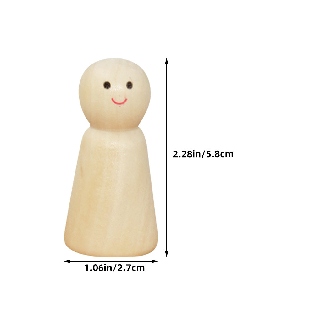 10pcs Wooden Peg Unfinished Di - đánh giá và giá Art Craft Painting