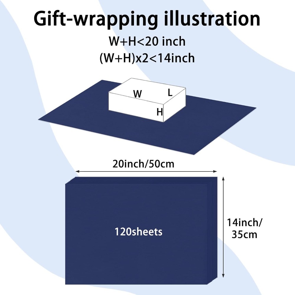 120 Sheets Navy Blue Tissue Pa - đánh giá và giá Art Craft And
