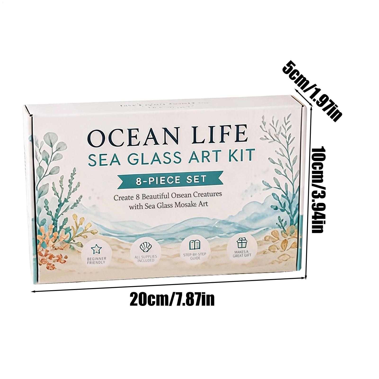 1pc Ocean Life Sea Glass Mosai - đánh giá và giá Art Craft Gifts For Adults