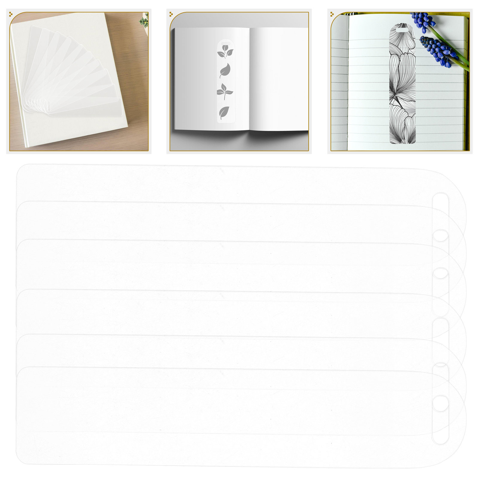 10Pcs Clear Acrylic Bookmarks  - đánh giá và giá Art Craft Idea