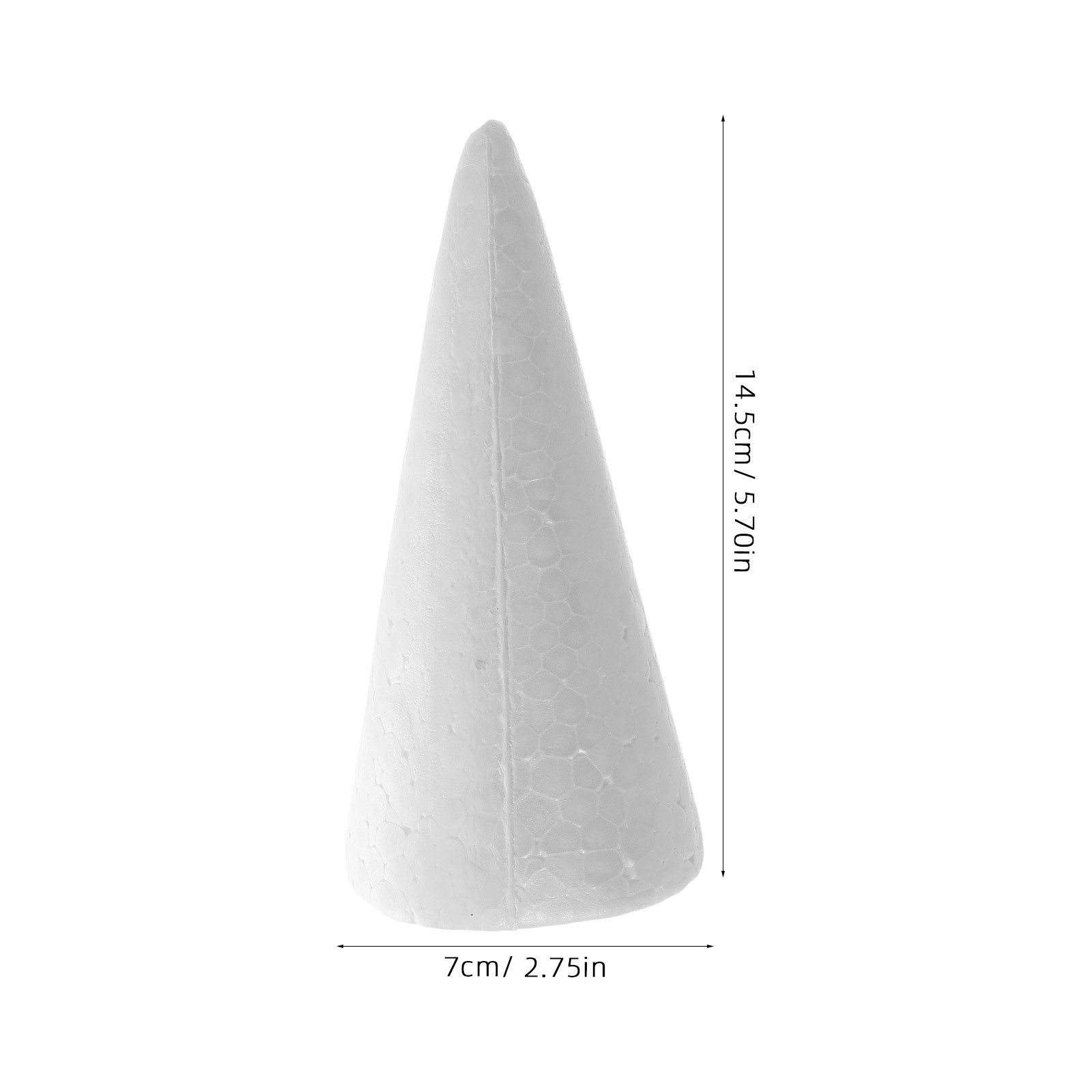 12pcs Foam Cones 15Cm White Di - đánh giá và giá Art Craft Education
