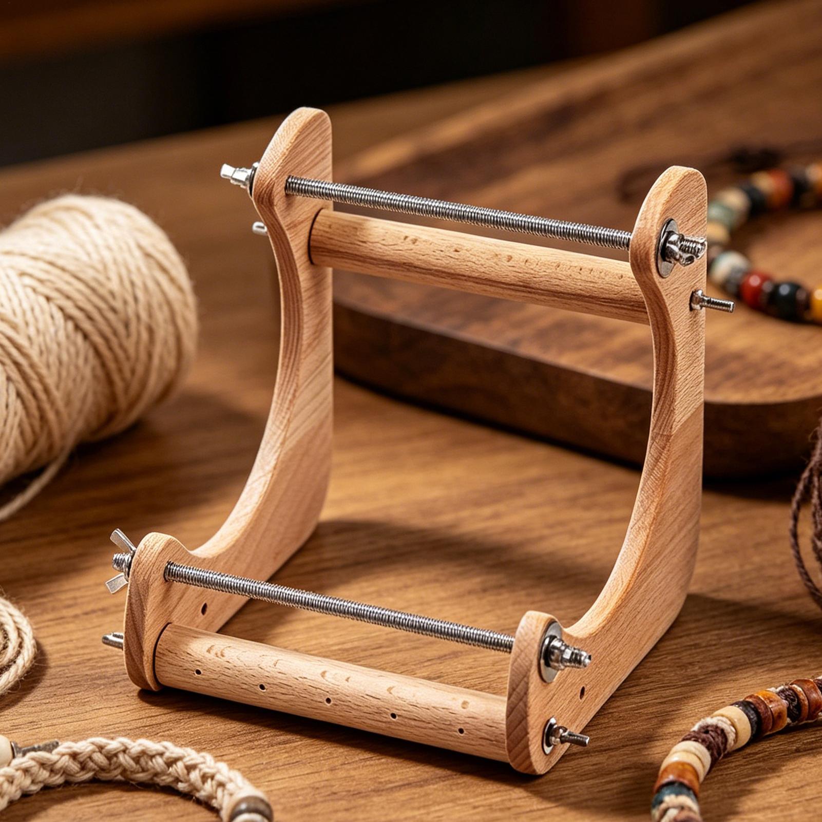 1pc Wood Beading Loom Adjustab - đánh giá và giá Loom Weaving Frame