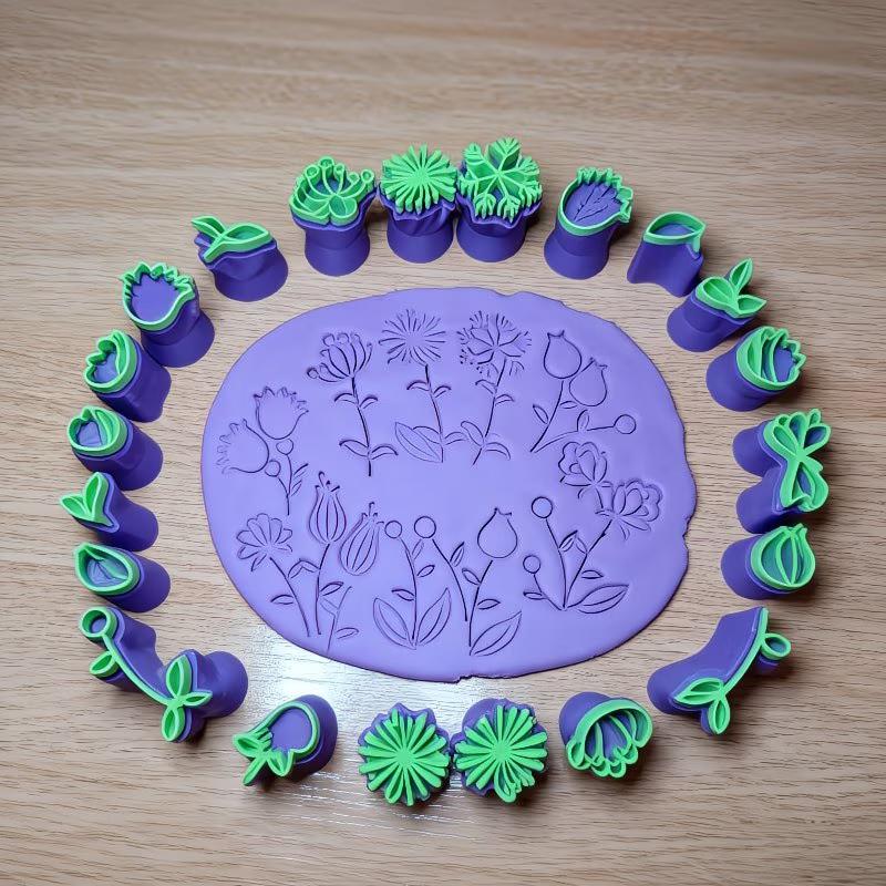 6 Piece Clay Stamp Molding Kit - đánh giá và giá Art Craft Education