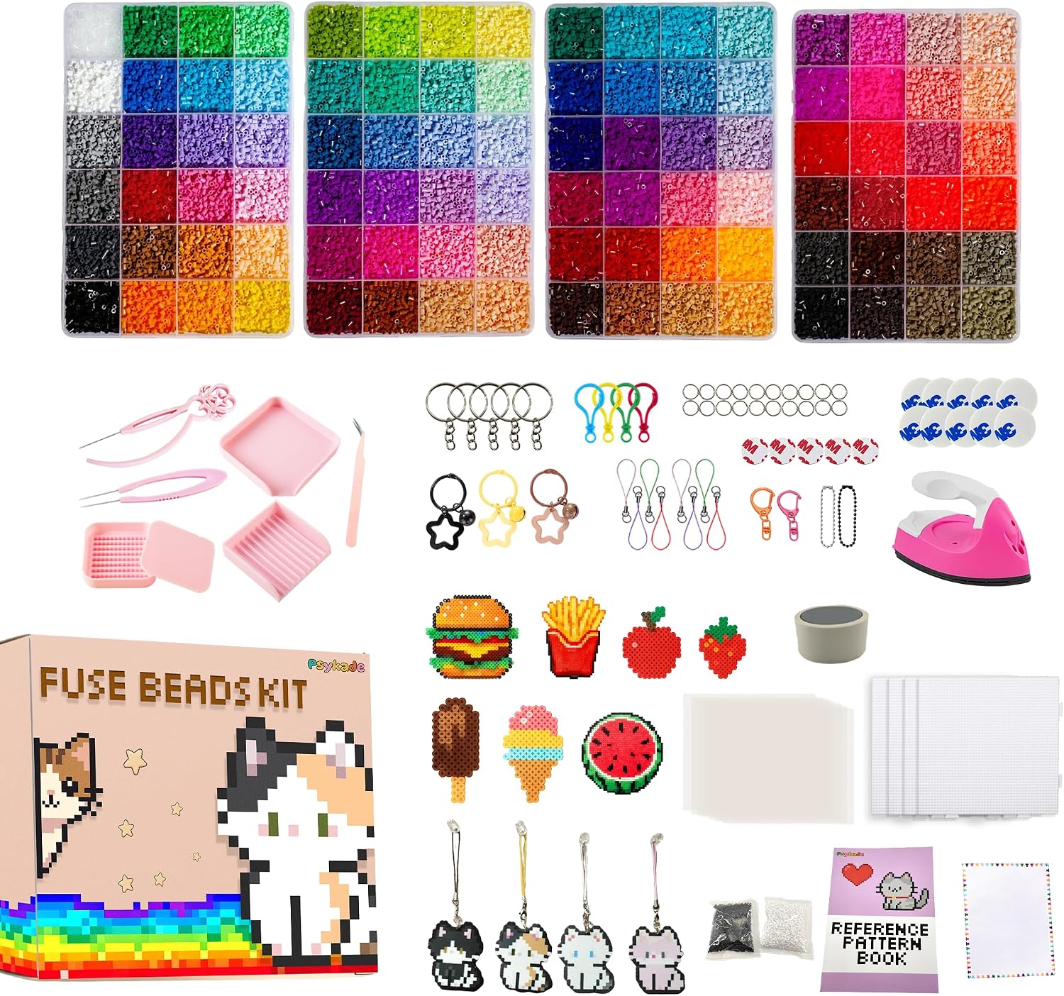 Fuse Beads Kit-Easy DIY-96 Col - đánh giá và giá Art Craft And